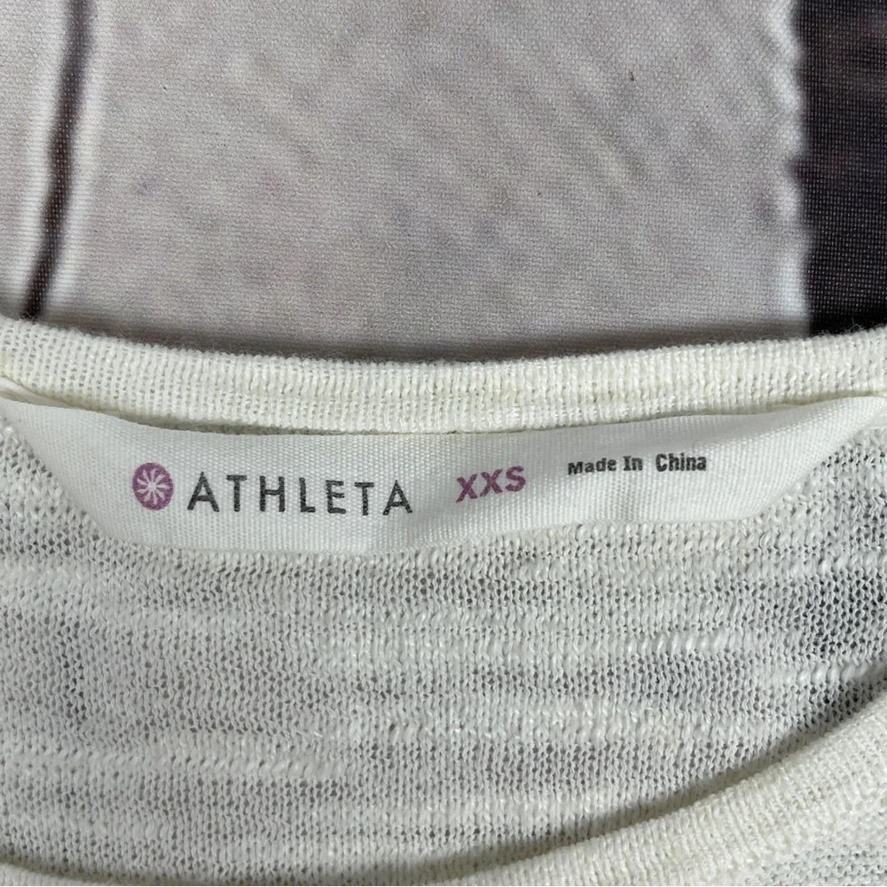 ATHLETA Maven cream beige cotton linen blend lightweight tank top, size XXS - Picture 2 of 14